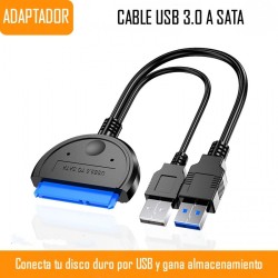 Cable SATA a USB