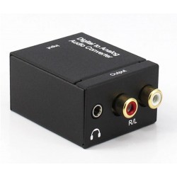 Convertidor de Audio digital a análogo  (optico a RCA/3.5mm y Coaxial a RCA/3.5mm)