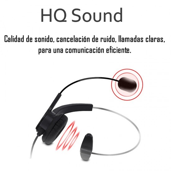 Teléfono HT310 con Headset alámbrico