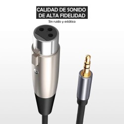 Cable XLR a plug